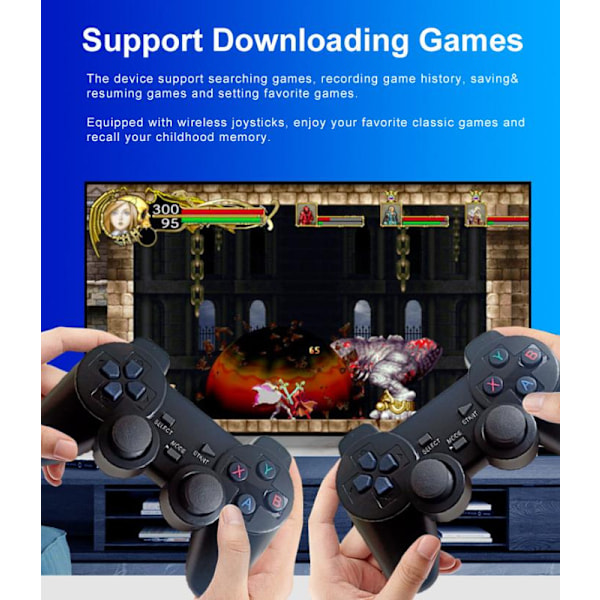 20000+ 4k Hdmi Tv Video Game Stick Retro Gaming Console W/ 2 Wireless Controller 4k Game Stick,100% Uusi 128g