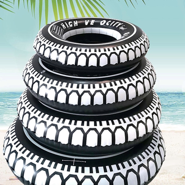 Uppblåsbar Badring Donut Gummi Ring Flyt Däck Strand Pool Leksak för Barn och Vuxna 60#