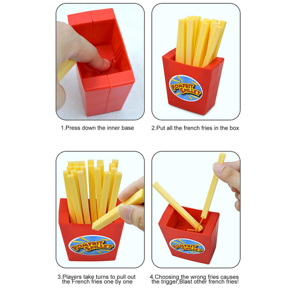 Kreativt roligt roligt brädspel studsar pommes frites förälder-barn interaktivt leksak