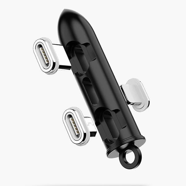 Portabel magnetisk pluggboxadapter i metall för förvaring av Micro Usb