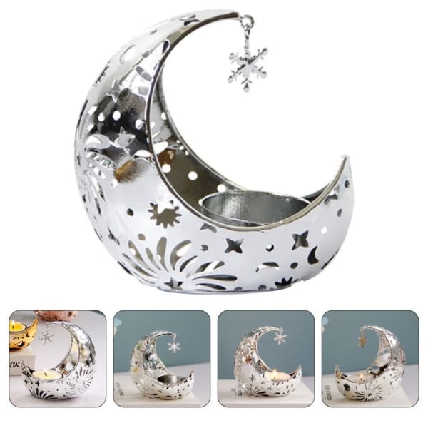 Ramadan stearinlys Lantern lysestake Silver