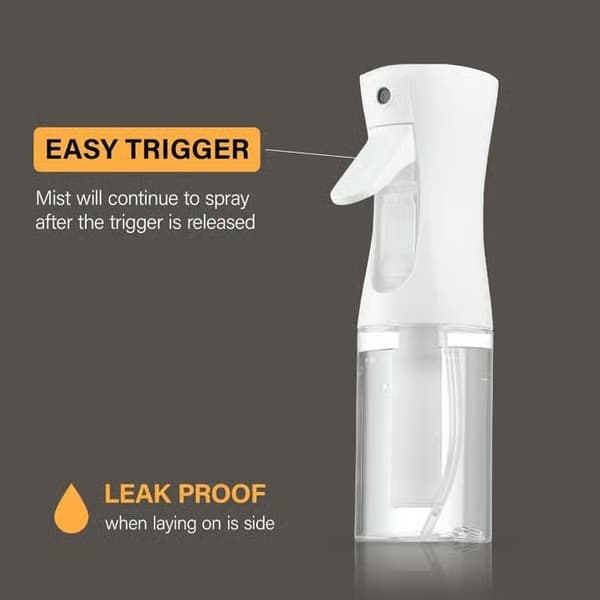 ®RisingFF Sett med 2 sprayflasker for hårstyling og rengjøring, 200 ml