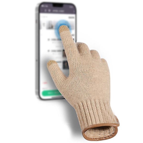 Vinterhandsker til mænd og kvinder, opgraderede touch screen skridsikre termiske