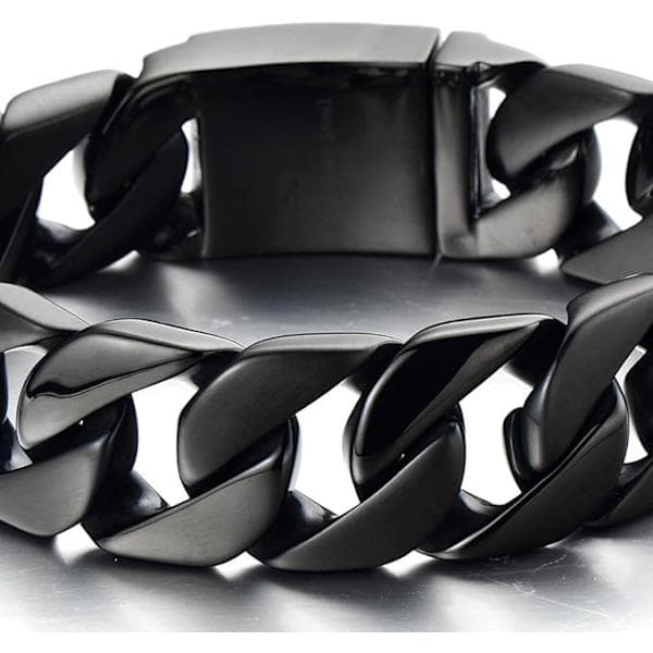 Stor Herre Stil, Armbånd til Mænd, Rustfrit Stål Armbånd, Led, Poleret
