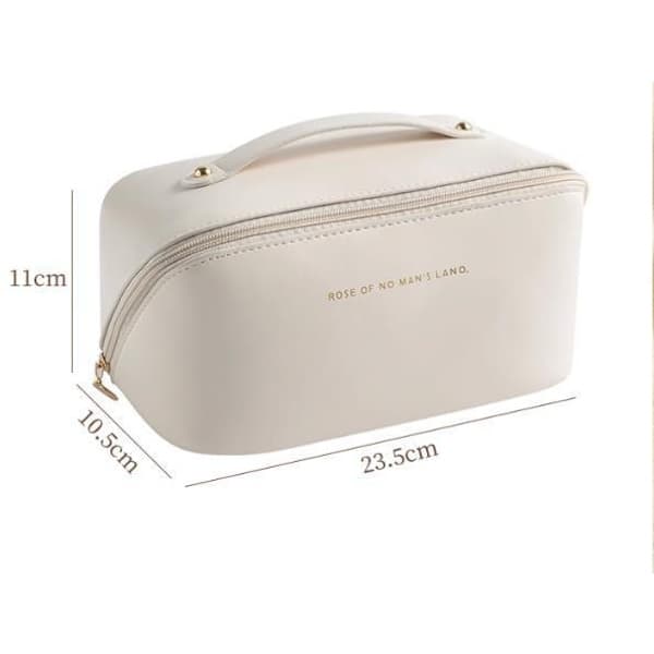 Rymlig Necessär - Perfekt för Resor - Sminkväska Beige beige