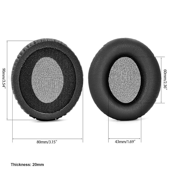 Vaihtopäällyste Krk Kns6400 Kns8400 6400 8400 -kuulokkeiden vaahtomuovityynylle Protein Skin Black