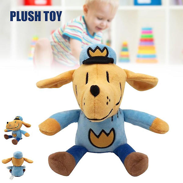 Plush-lelu Koira Mies Täytetty Nuken Pehmeä Heittotyyny Koristeet Lapset Lapset - 22cm