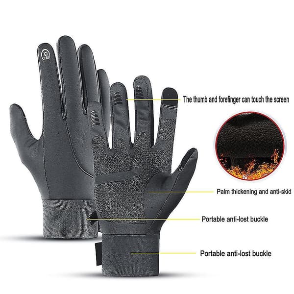 Vanntett Pureh for menn og kvinner, varm vinter med sensitive fingertupper