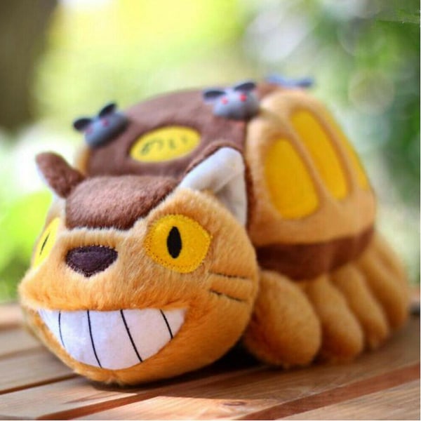 Min granne Totoro Catbus Cat Bus Stoppa Plysch Doll Toy Kid Present 30cm 12 tum