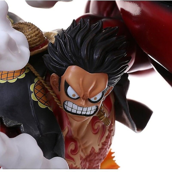 Anime One Piece Figur Dukke Stor Hånd Luffy Gk Wano Land Great Ape King Pvc Bevegelig Statue Modell Samling Leke