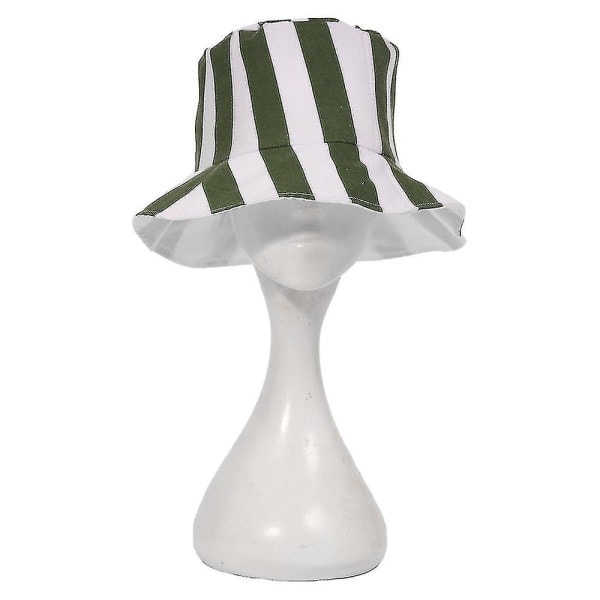 Anime Bleach Urahara Kisuke Cosplay Hat Cap Dome Vihreä ja valkoinen raidallinen kesähattu Vesimelonihattu