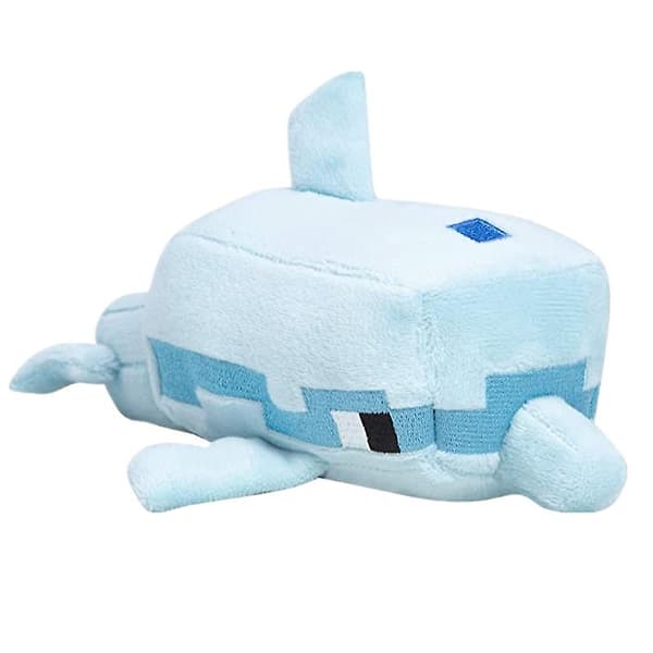 Minecraft plyslegetøj dukke kludedukke delfin (22cm)
