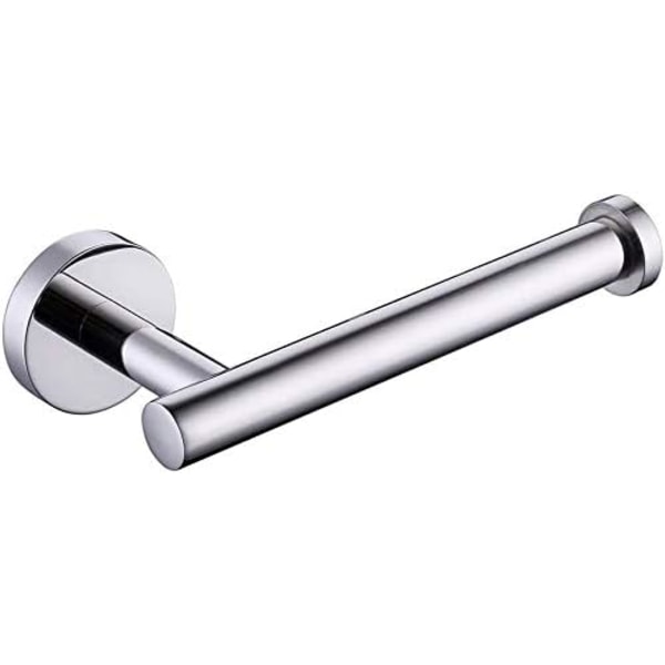 Toiletpapirholder til vægmontering, toiletrulleholder i rustfrit stål, moderne, L4G-9904 (poleret, krom)