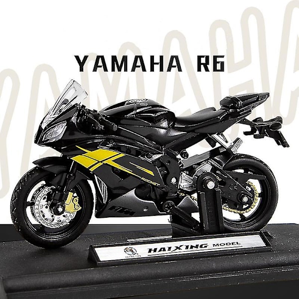 1:18 mittakaavan Yamaha R6 -seos skootteri urheilupyörä pienoismallit painevalut lapset lelu moottoripyörä kilpa-malli replikat kerätä lahja pojille Red