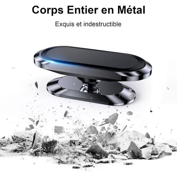 【Sæt med 2】360° Biltelefonmagnet【til iPhone 17 Pro Max 16【med metalplade】
