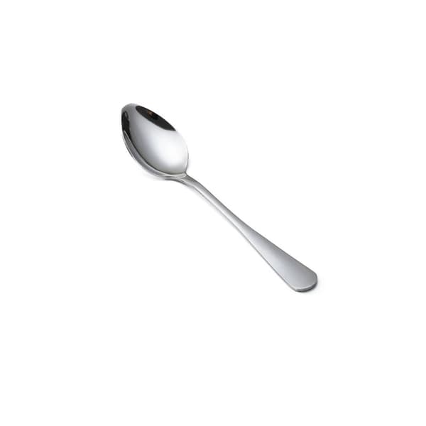 Matskedar i rostfritt stål med rund kant, 12-pack, silver