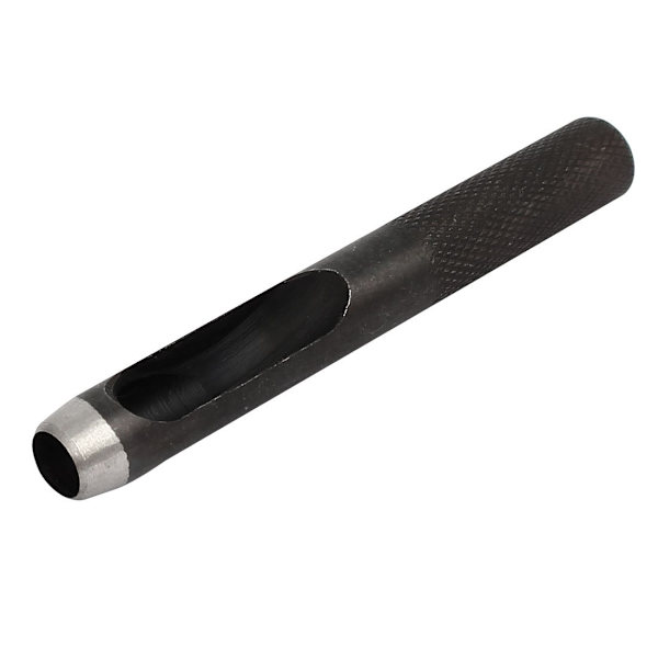 8mm Dia Metal Knurled Shank Hollow Hole Punch for Leather Gasket Strap