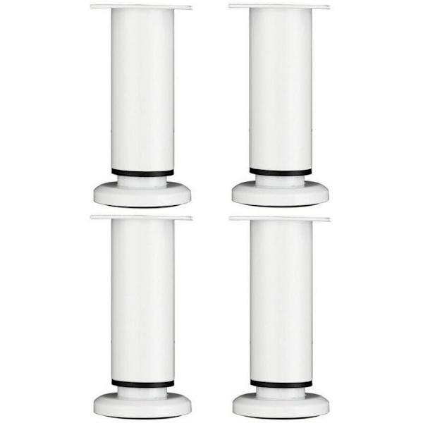 4 justerbara möbelben 18cm Vita Runda Metallbord L