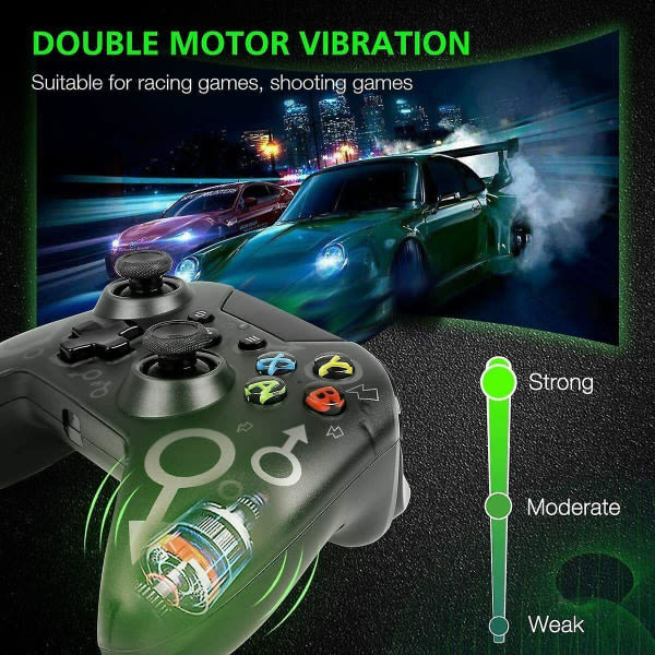 Trådløs kontroller for Xbox One og Microsoft Windows 10 8 Bluetooth Gamepad for Xbox One/ps3/pc - Black