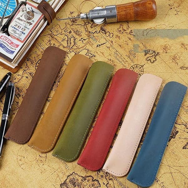Retro etui Læder penalhus 3 3 3 3 3