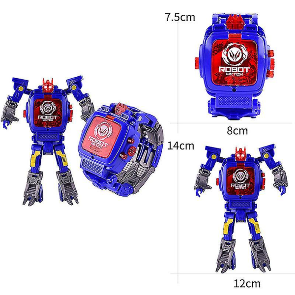 Kid Children Robot Electronic Watch Manual Transformation Creative Toys Deformed Uusi