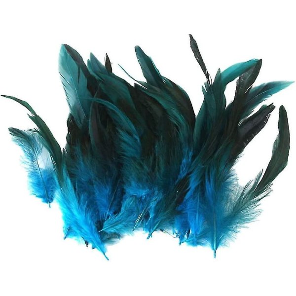 100pcs Natural Rooster Feathers, Dyed Rooster Feather Decoration, Natural Feathers For Crafts, Diy