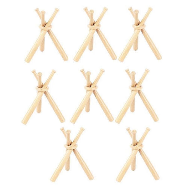 8 Set Basebollställ Basebollhållare För Bollar Display Basebollträ Träställ Hållare Display Baseboll