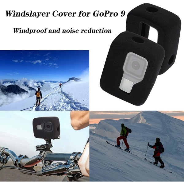 Tuulisuoja GoPro Hero 9 Hero 10 Hero 11 case Videovaahtomuovi Tuulen kohinanvaimennustarvikkeet