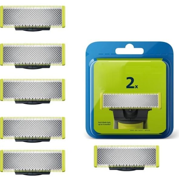 Högkvalitativa ersättningsblad för Philips OneBlade 6-pack