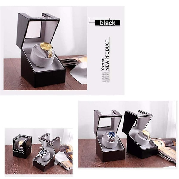Ultratyst rotationsur per dag, klockuppdragningsbox, smyckesklockbox