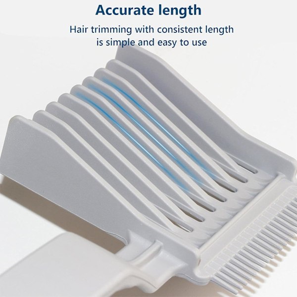 Barber Fade Kamme, Professionel Buet Positioneringskam, Professionel Hårklippningskam Flat Top Kam Clipper Kam Buet Positioneringskam (3PCS)