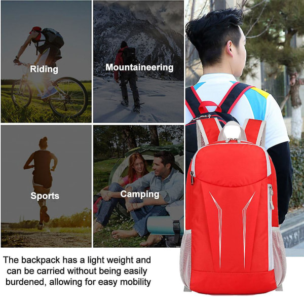 Veden roisketiivis ulkokäyttöön taitettava vaelluslaukku, kannettava pyöräilylaukku, vedenpitävä laukku red