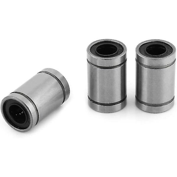 10 st Lm8uu 8mm Linjärt Kullagger Dubbel Tätning Ring För Stång 3d Skrivare Cnc Delar Hy