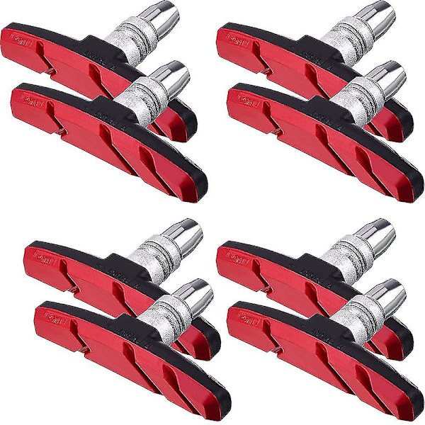 4 paria V-jarrupalat Polkupyörän jarrupalasarja 70 mm Polkupyörän jarrupalat Red