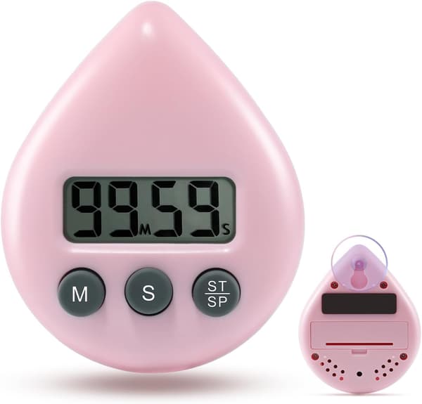Digital Kök Timer - Nedräkningstimer - Magnetisk Nedräkningstimer med Stor Display - Digital Visuell Timer - Kök Nedräkningstimer - Matlagningstimer Pink