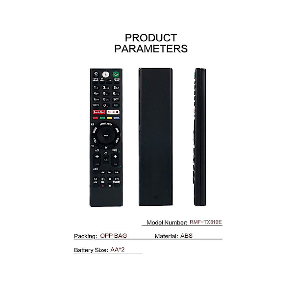 Rmf-tx300e Rmf-tx310e Fjernkontroll for stemmestyrt TV, erstatning for serie for 4k Ultra Hd Smart Led TV Rmf-tx310u