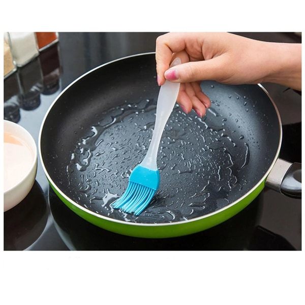3-pack silikonborste för matlagning, brödpensel, bakpensel flerfärgad