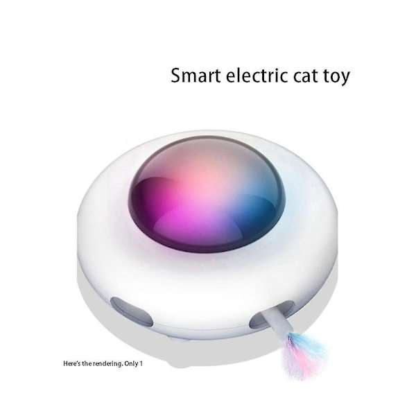 Söt leksak smart teaser Ufo husdjur skivspelare fånga träningsleksaker Usb laddning interaktiv automatisk husdjur till