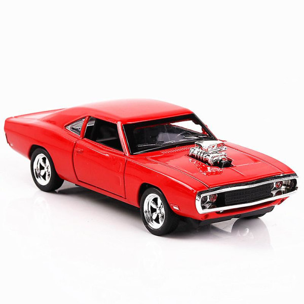 1:32 Snabb & Furious Dodge Sportbil Modell Simulering Bilmodell Legering Leksaker red