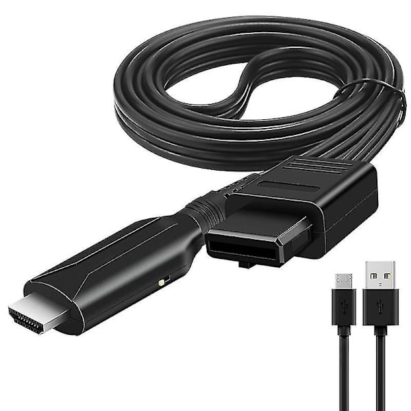 For Sony Ps1/ Ps2 Til Hdmi Adapter Spilkonsol Lyd Video Konverter Kabelledning