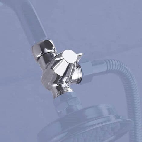 Solid messing 3-veis ventil – G1/2\" omleder med svingkobling – Vannstrømskontroll for dusj og bidet