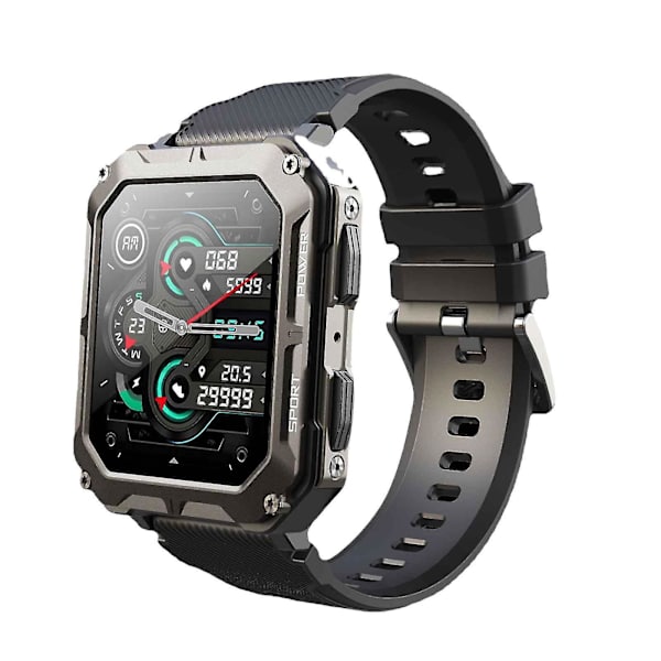 Ny C20pro Bluetooth-samtal Smart Watch Utomhus Tre bevis Sport Vattentät Stegräknings Multi Sport Smart Watch Black