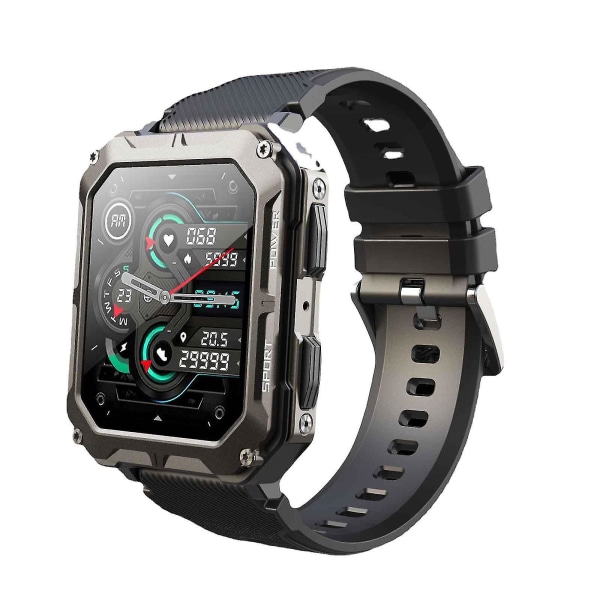 Uusi C20pro Bluetooth Call Smart Watch Outdoor Three Proof Sports vedenpitävä askellaskenta Multi Sport Smart Watch Black