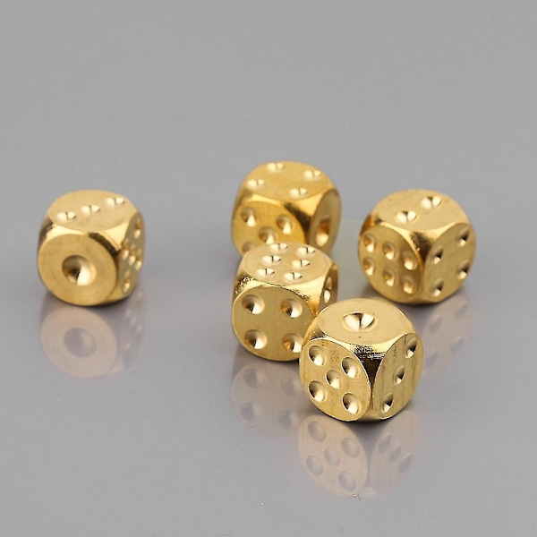 1 st 20 mm 0,78 tum massivt mässingtärningsspel klubb bar semesterfest underhållningsspel