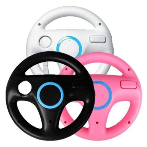 Game Racing ratt för Nintendo Wii Mario Kart fjärrkontroll 1 Pc Pink
