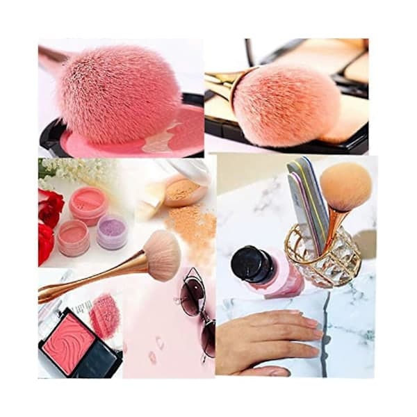 Neglestøvbørste Blød Hårbørste - Net Rød Børste - 10 make up