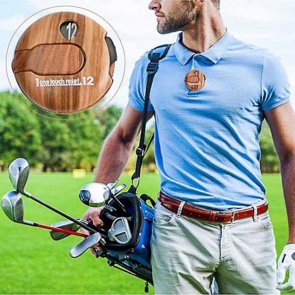 Profesjonell Golf Slagteller Nøyaktig Golfscoreteller for Golfere Gave