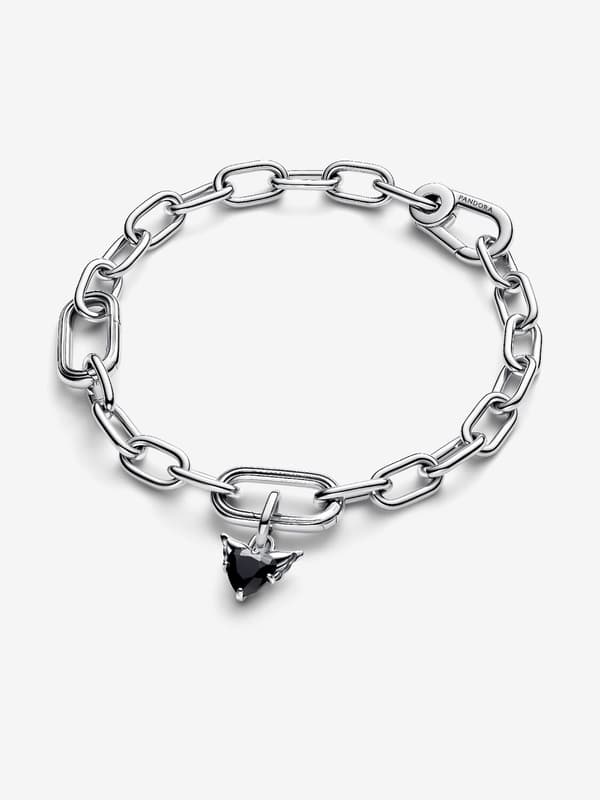 Pandora - Vinget Hjerte Mini Dingle Charm - Sterlingsølv