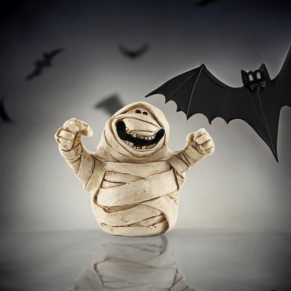 Halloween Spöke Pumpa Figurer Rustik Självlysande Resin Spöke