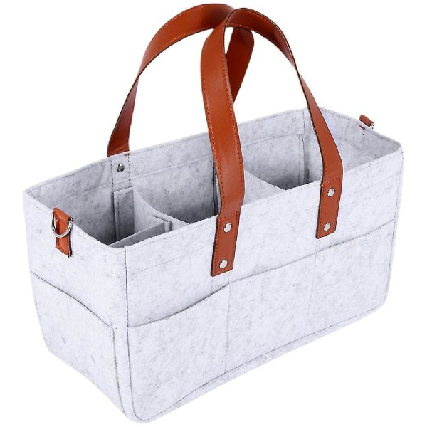 Babybleie Caddy Organizer Holder Dusjkurv Barneroms Oppbevaringsboks Bil Oppbevaringskurv Servietter Leker